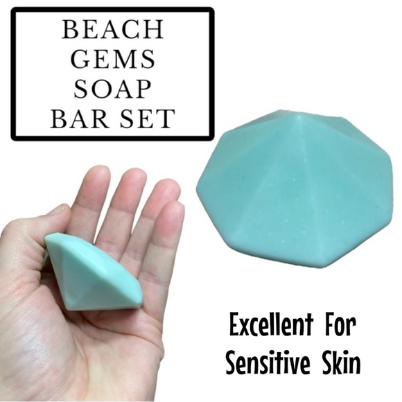 Effervescent Bubbles Other - 2 Bars, Beach Gem Soap, Handmade ( PRICE IS FIRM )